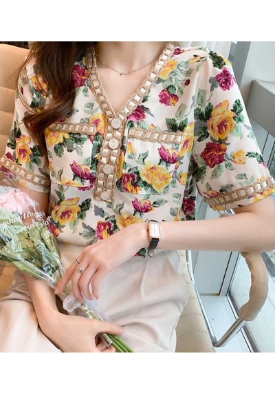 blouse  wanita korea T6880