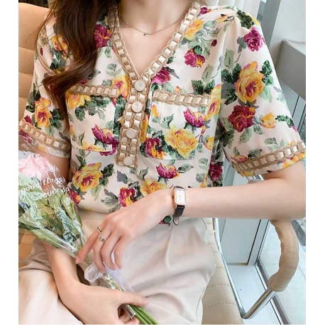 blouse  wanita korea T6875