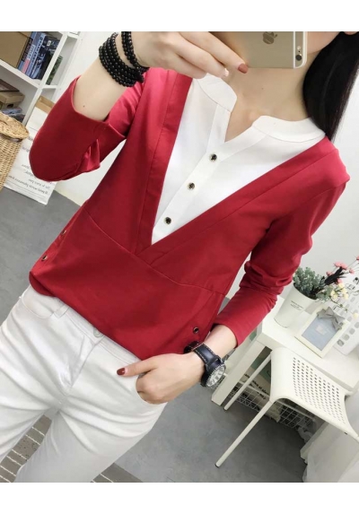 blouse  wanita korea T6882
