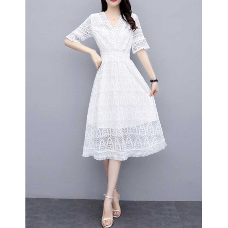 dress wanita korea D6904