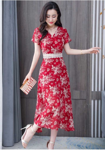 dress wanita korea D6910