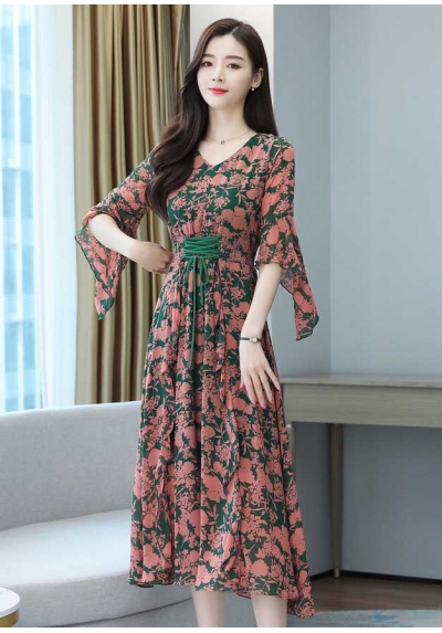 dress wanita korea D6916