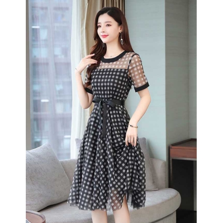 dress wanita korea D6926