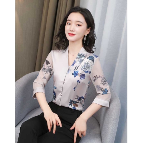 blouse  wanita korea T6962