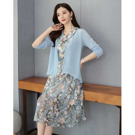 dress wanita korea D6951