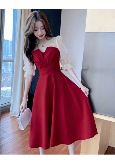 dress wanita korea D6961