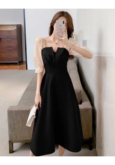 dress wanita korea D6961