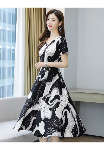 dress wanita korea D6974