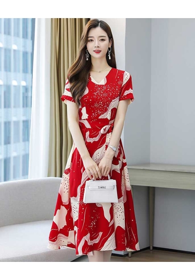 dress wanita korea D6975