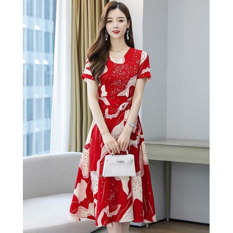 dress wanita korea D6974