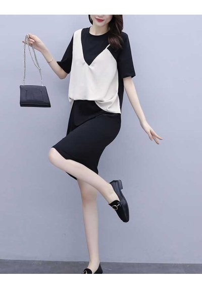 dress wanita korea D6976