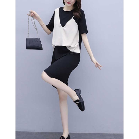 dress wanita korea D6975