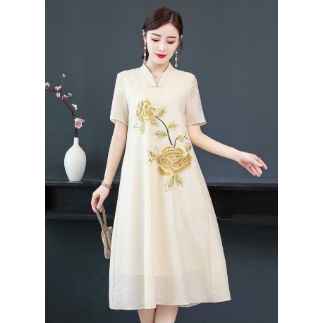 dress cheongsam import D6558
