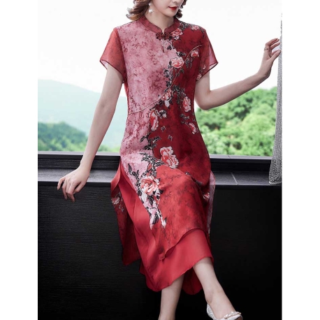 dress cheongsam import D7006