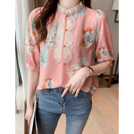 blouse  wanita korea T7018