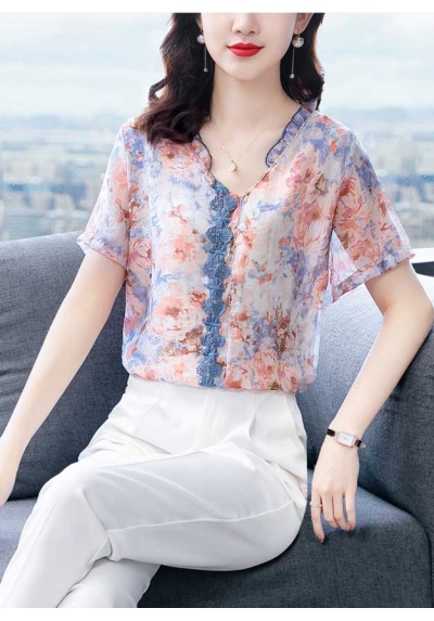 blouse  wanita korea T7018