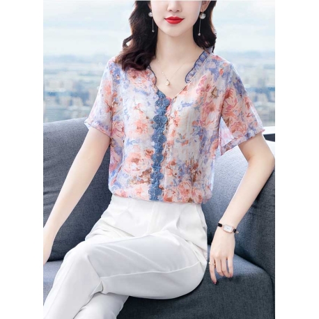 blouse  wanita korea T7018