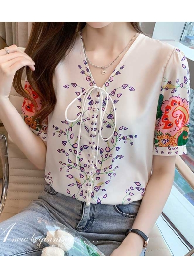 blouse  wanita korea T7026