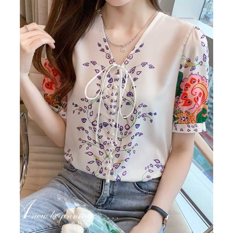 blouse  wanita korea T7020