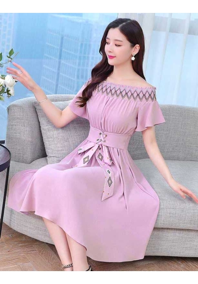 dress wanita korea D7016
