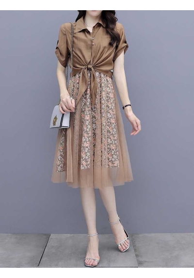 dress wanita korea D7018