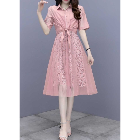 dress wanita korea D7019