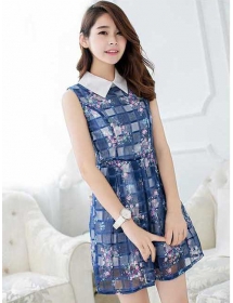 dress wanita korea D1617