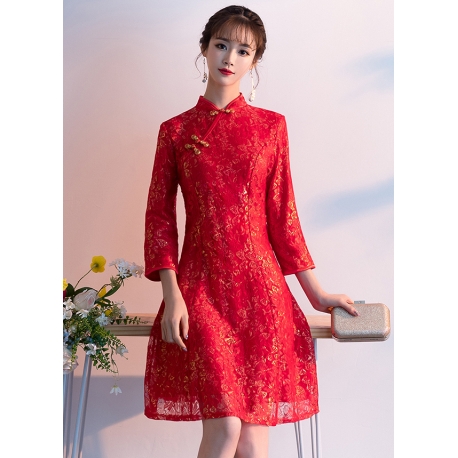 dress cheongsam import D6470