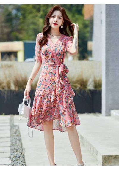 dress wanita korea D7034