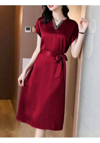 dress wanita korea D7035