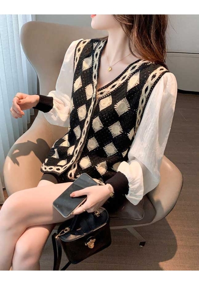 blouse wanita korea T7043