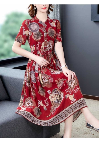 dress wanita korea D7039