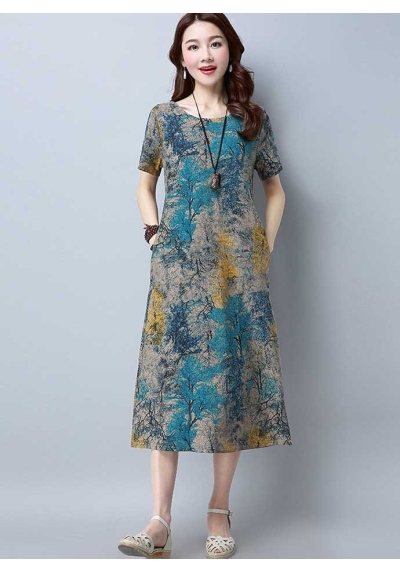 dress wanita import D7043