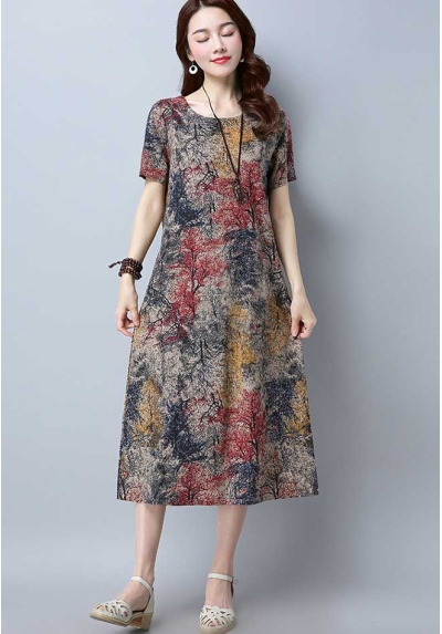 dress wanita import D7043