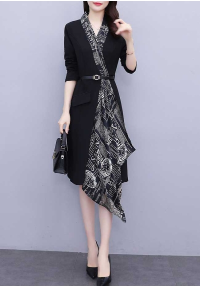 dress wanita import D7044