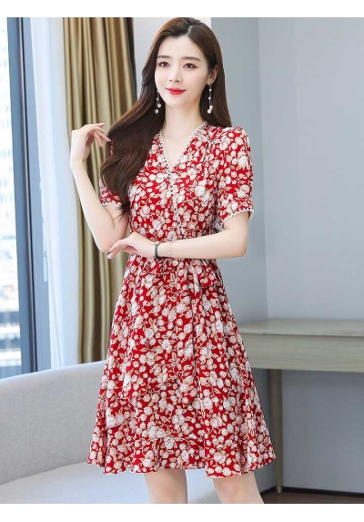 dress wanita korea D7049