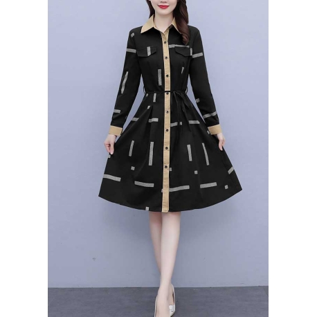 dress wanita korea D7055