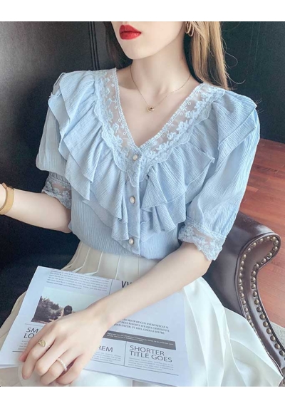 blouse  wanita korea T7077