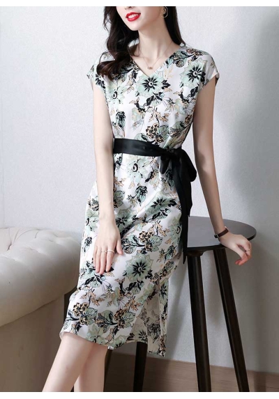 dress wanita korea D7065