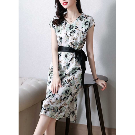 dress wanita korea D7056