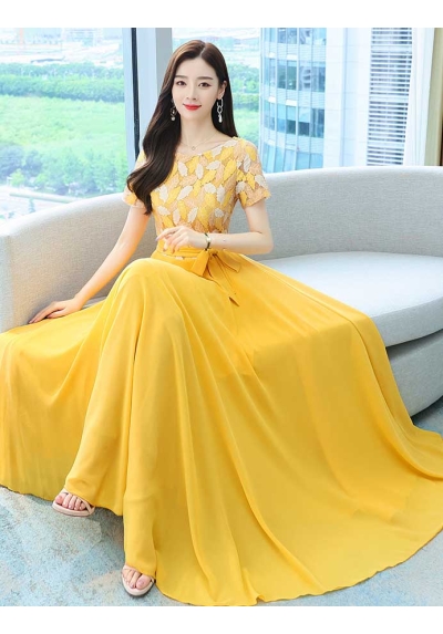 long dress korea D7068