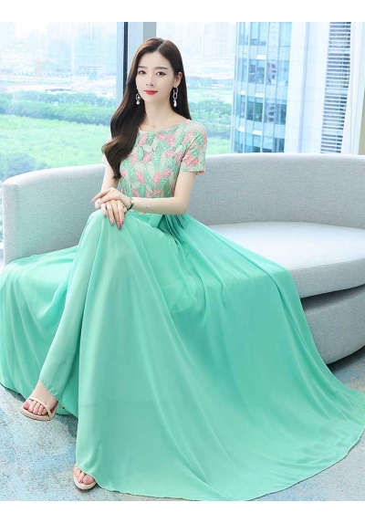 long dress korea D7070