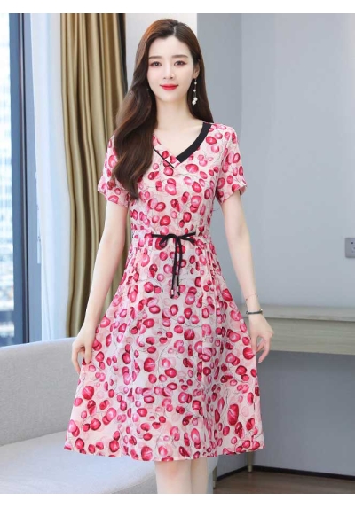dress wanita korea D7075