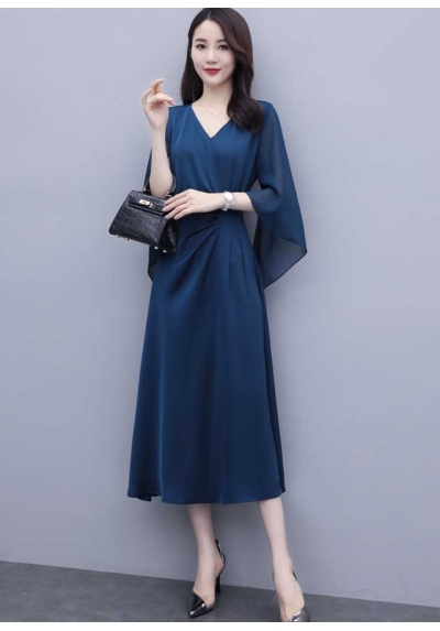 midi dress korea D7059