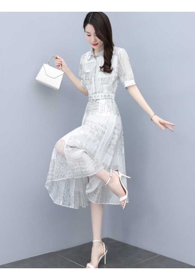 midi dress korea D7086