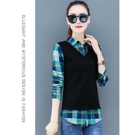 blouse  wanita korea T7114