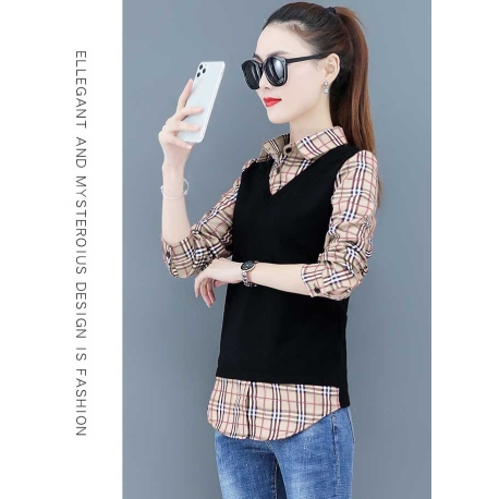 blouse  wanita korea T7115