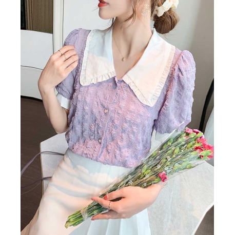 kemeja wanita korea T7126