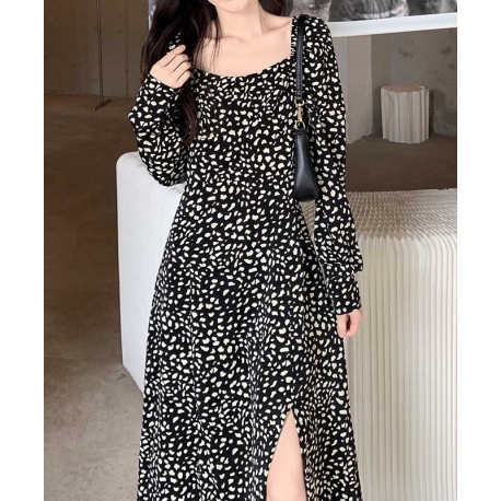 dress wanita korea D7103