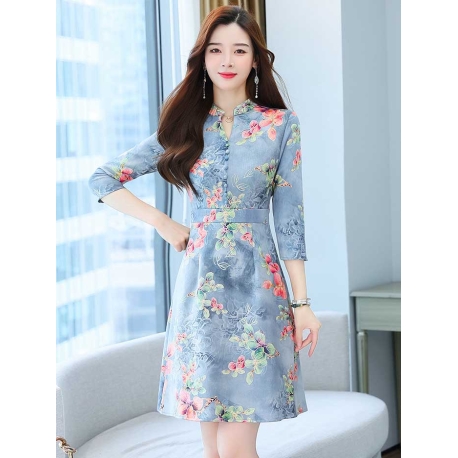 dress wanita korea D7120
